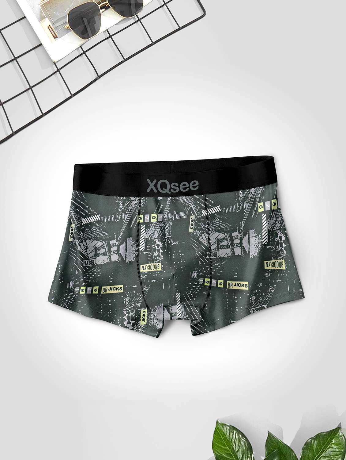 men pack of 4 printed low rise trunks brief - 21793344 -  Standard Image - 2
