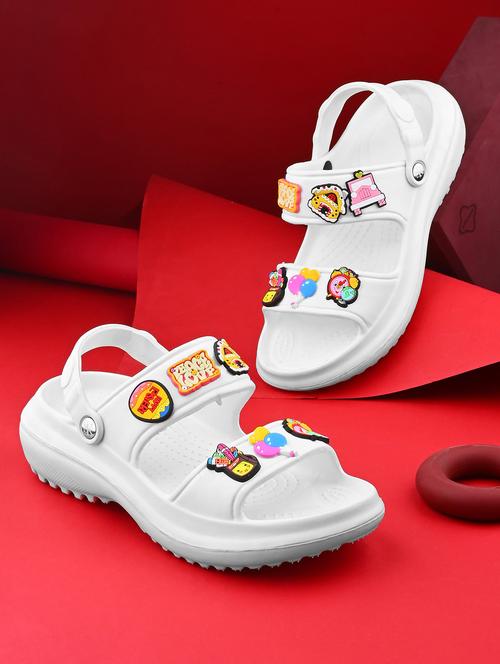 women white solid clogs - 21793362 - Standard Image - 0