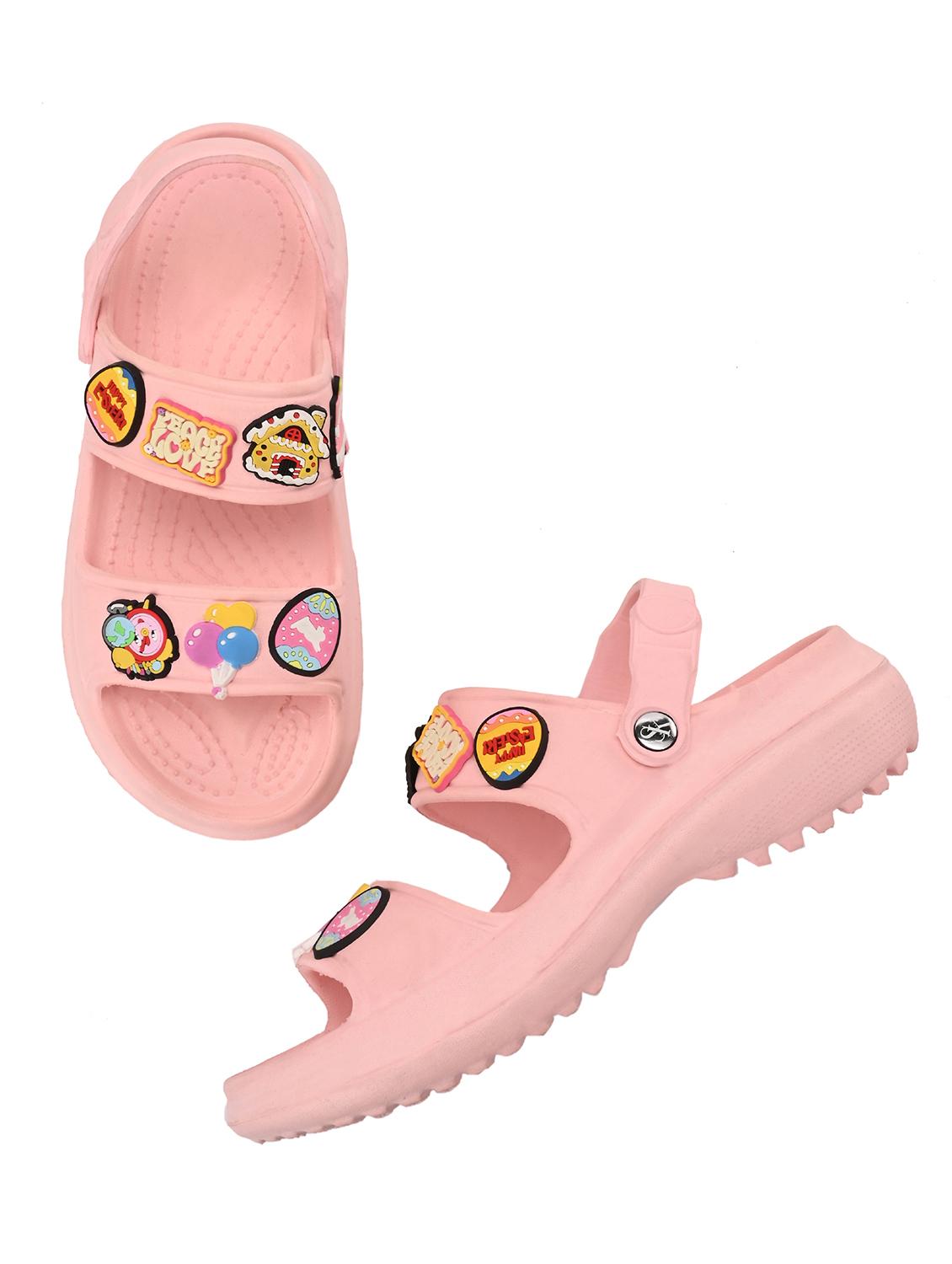 women pink solid clogs - 21793363 - Standard Image - 2