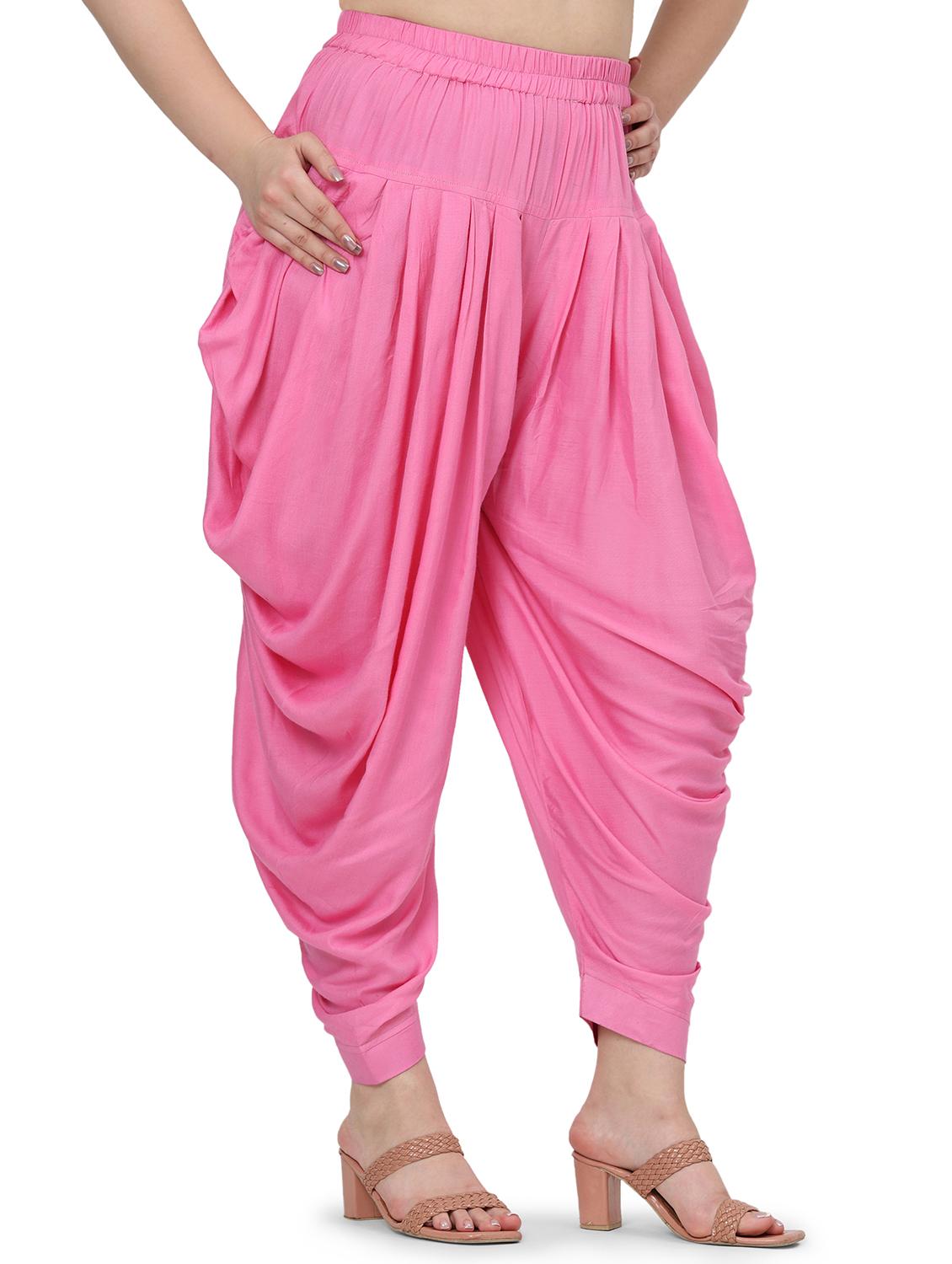 women solid mid rise dhoti salwar - 21793408 - Standard Image - 2