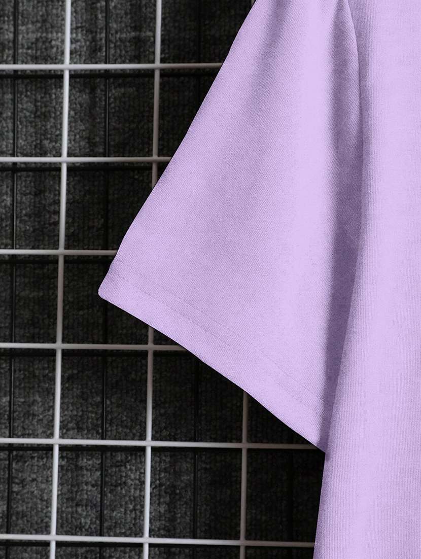 women solid round neck oversized t-shirt - 21793581 -  Standard Image - 2