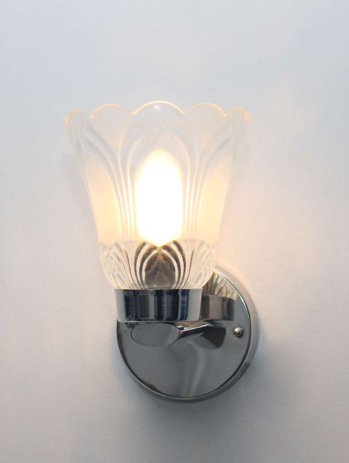 fancy chrome finish wall light for living room