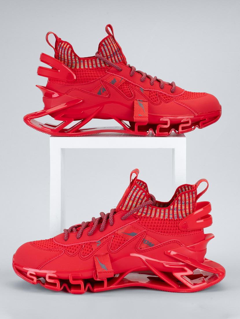 men red lace up sneaker - 21793846 - Zoom Image - 0