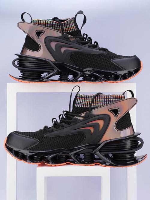 men lace up high ankle sneaker - 21793863 - Standard Image - 0