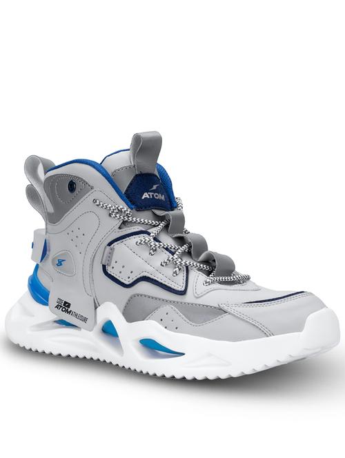 men grey lace up sneaker - 21793891 -  Standard Image - 0