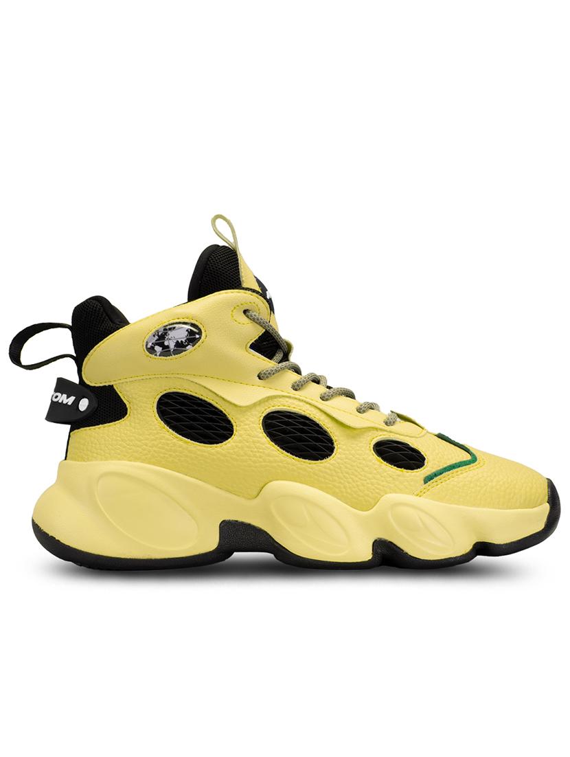 men yellow lace up sneaker - 21793909 - Standard Image - 2