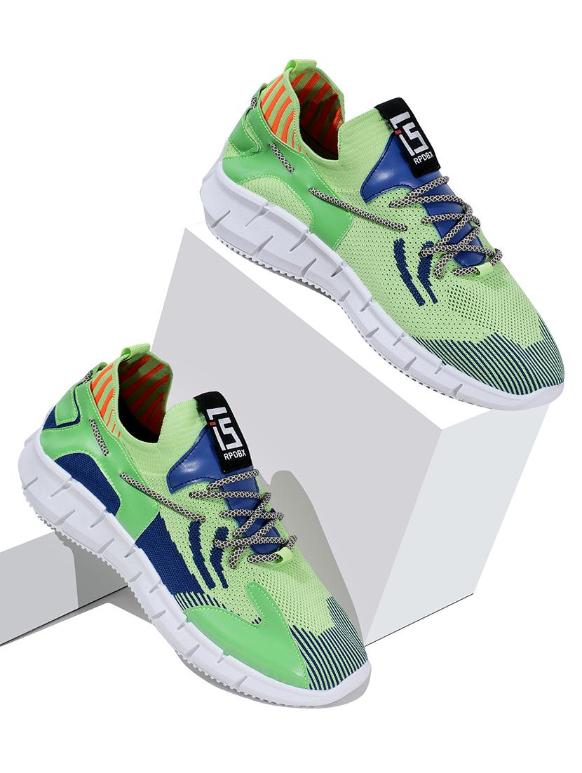 men green lace up sport shoe - 21793926 -  Zoom Image - 0
