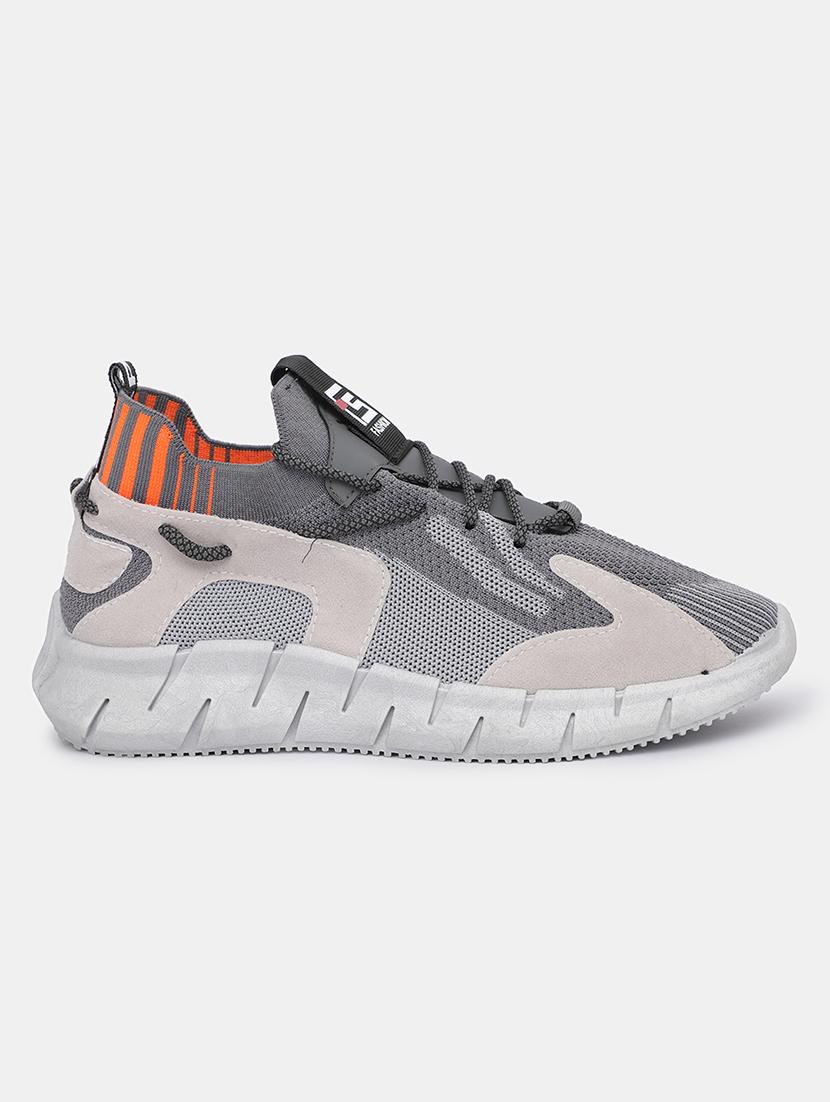 men grey lace up sport shoe - 21793927 - Standard Image - 2