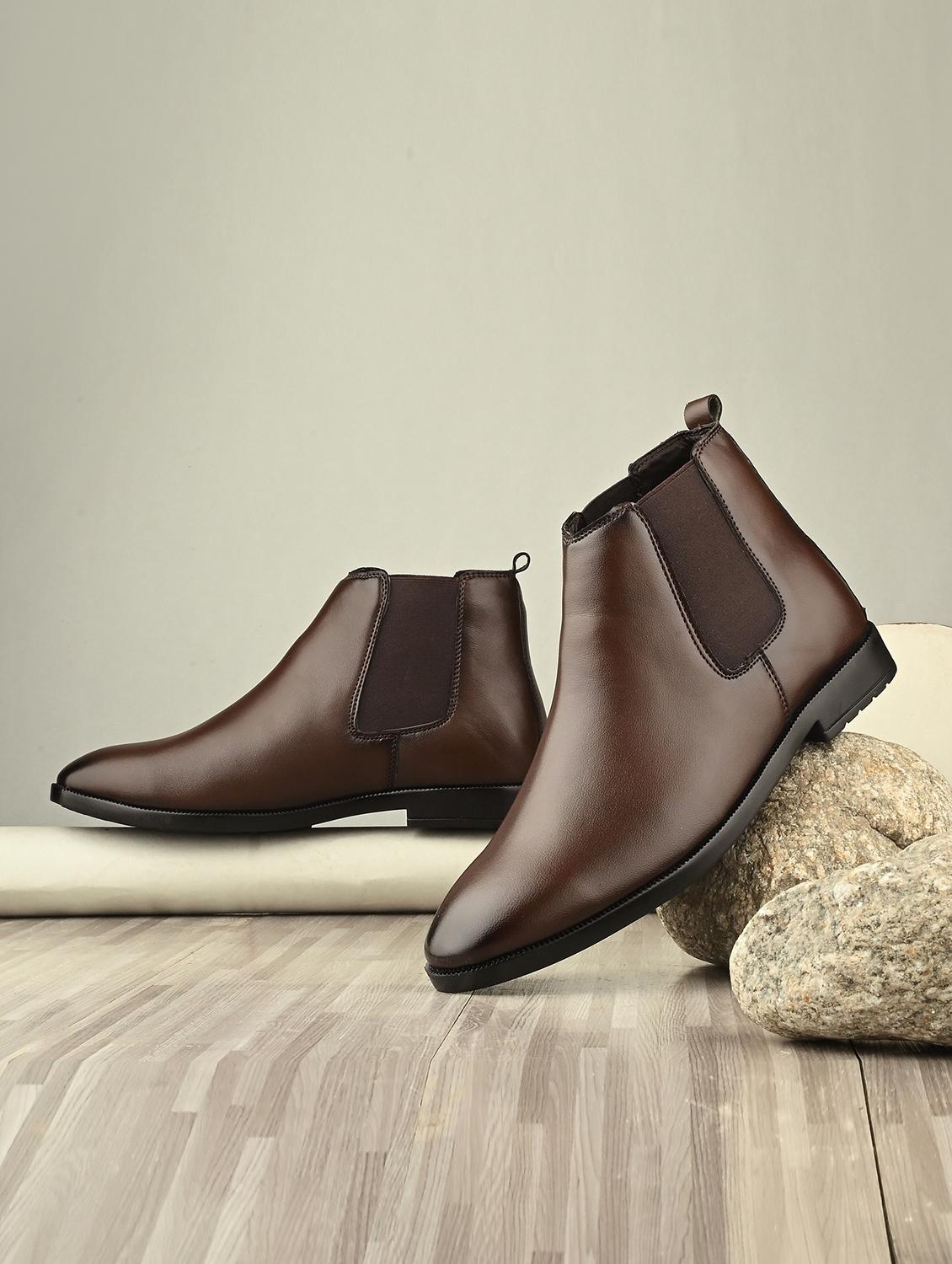 men brown slip on boot - 21794204 - Zoom Image - 0