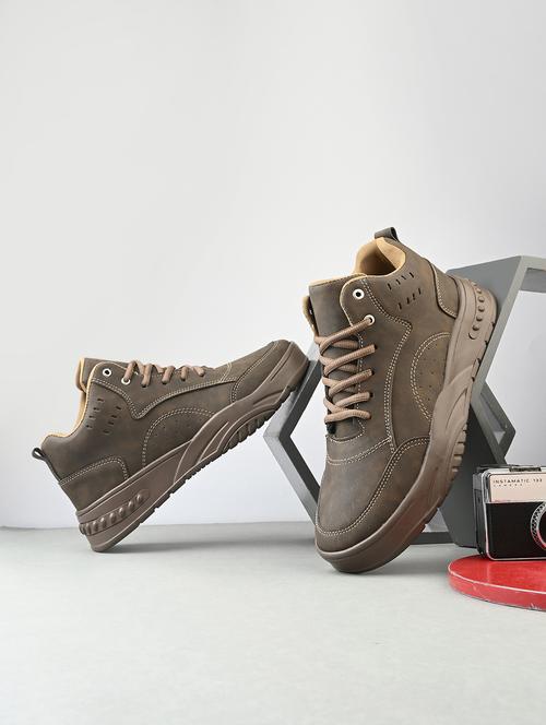 men brown lace up boot - 21794206 -  Standard Image - 0