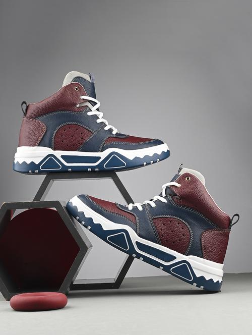 men color block lace up boot - 21794209 - Standard Image - 0