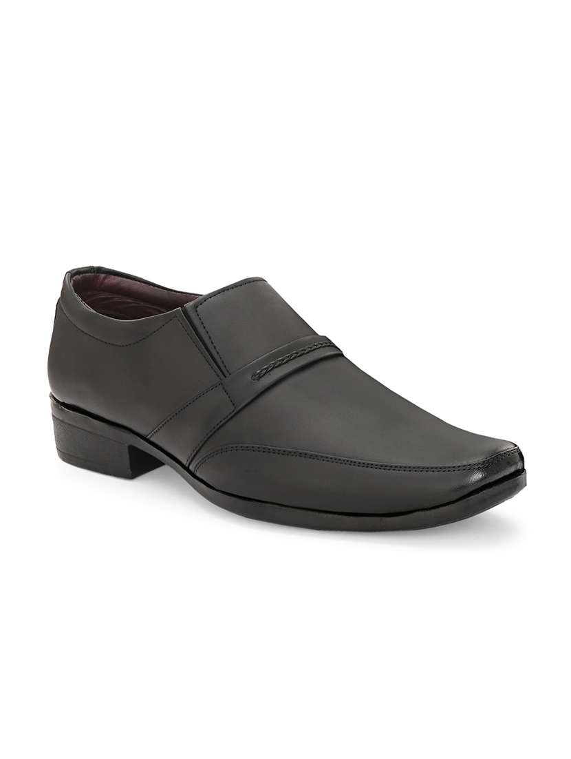men black slip on formal shoes - 21794216 -  Standard Image - 2