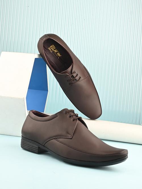 men brown lace-up derby - 21794217 -  Standard Image - 0