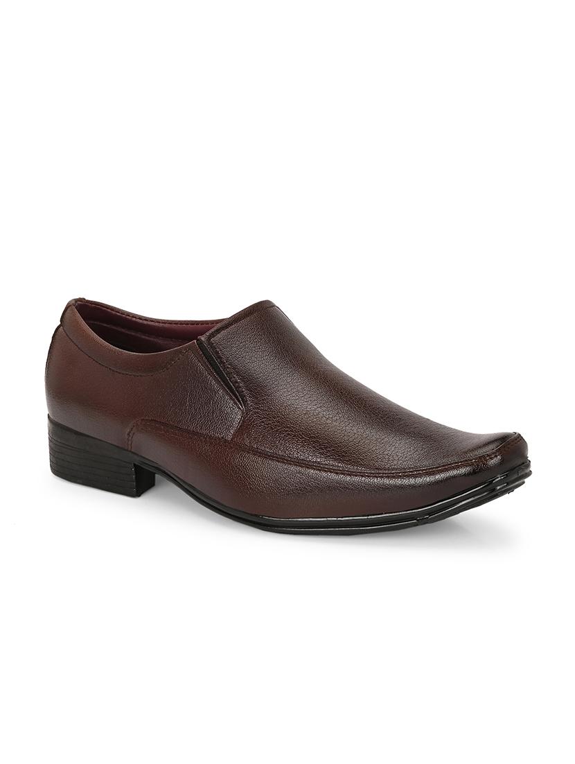 men brown slip on formal shoes - 21794219 - Standard Image - 2