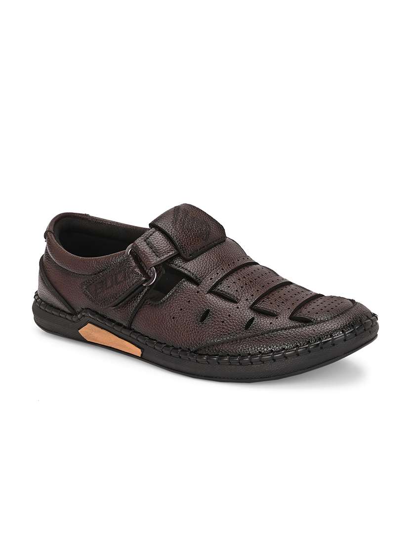 men brown fisherman sandal - 21794226 - Standard Image - 2