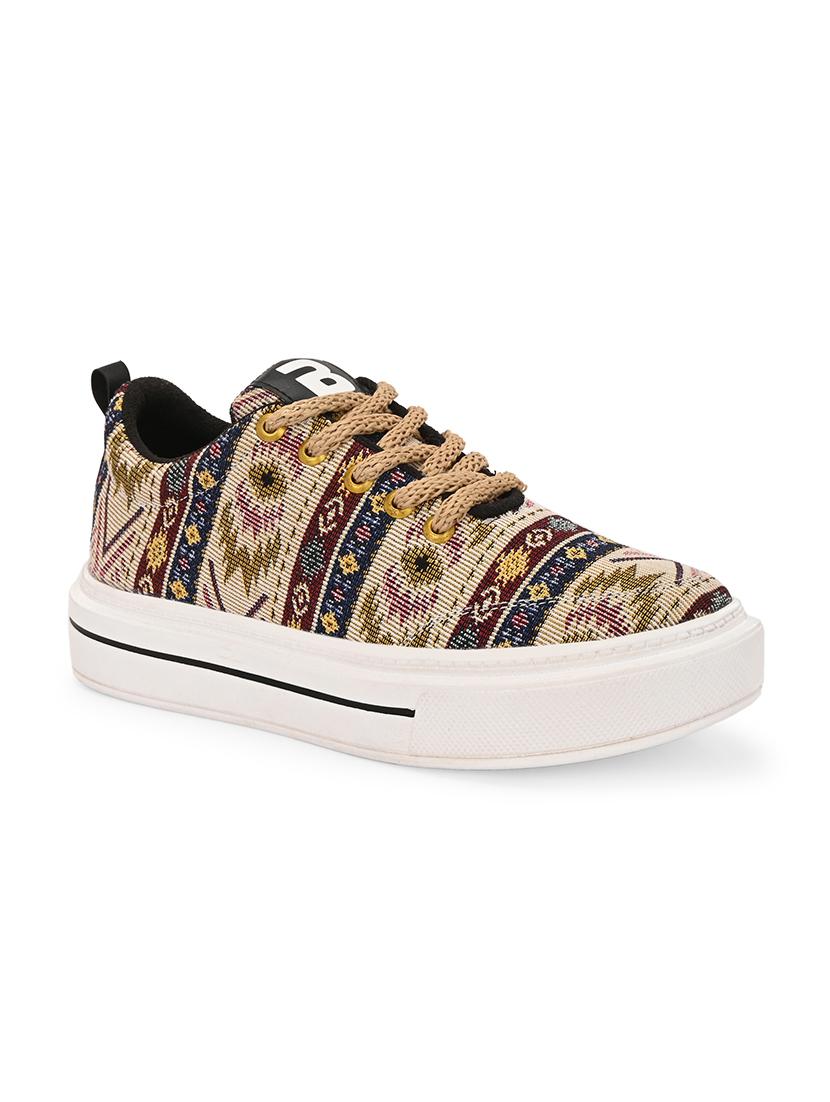 men self design lace up sneaker - 21794245 - Standard Image - 2
