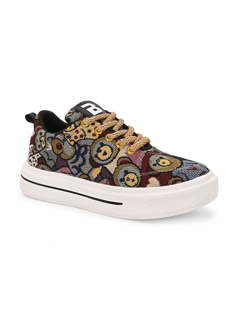 men self design lace up sneaker - 21794246 -  Standard Image - 2