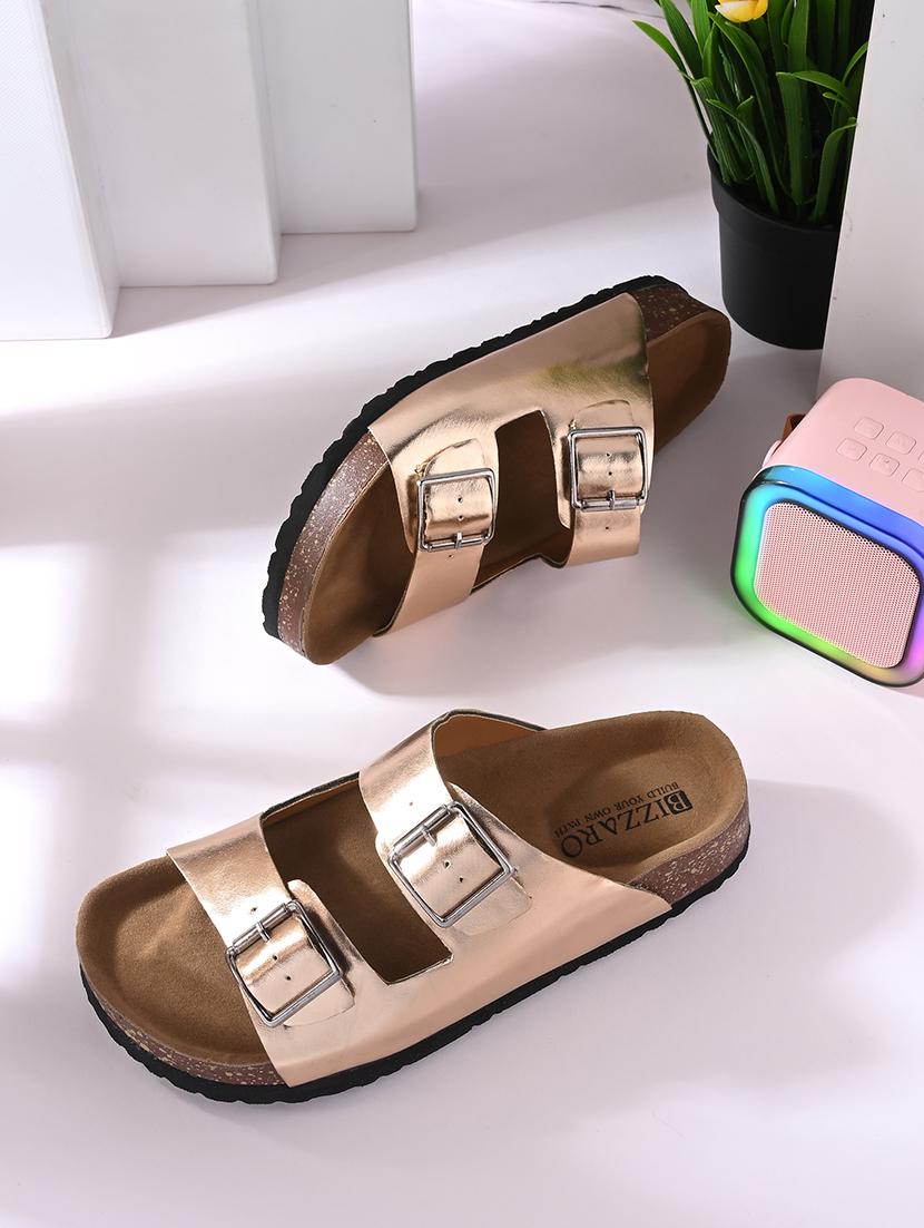 women metallic slip on sandal - 21794264 - Zoom Image - 0