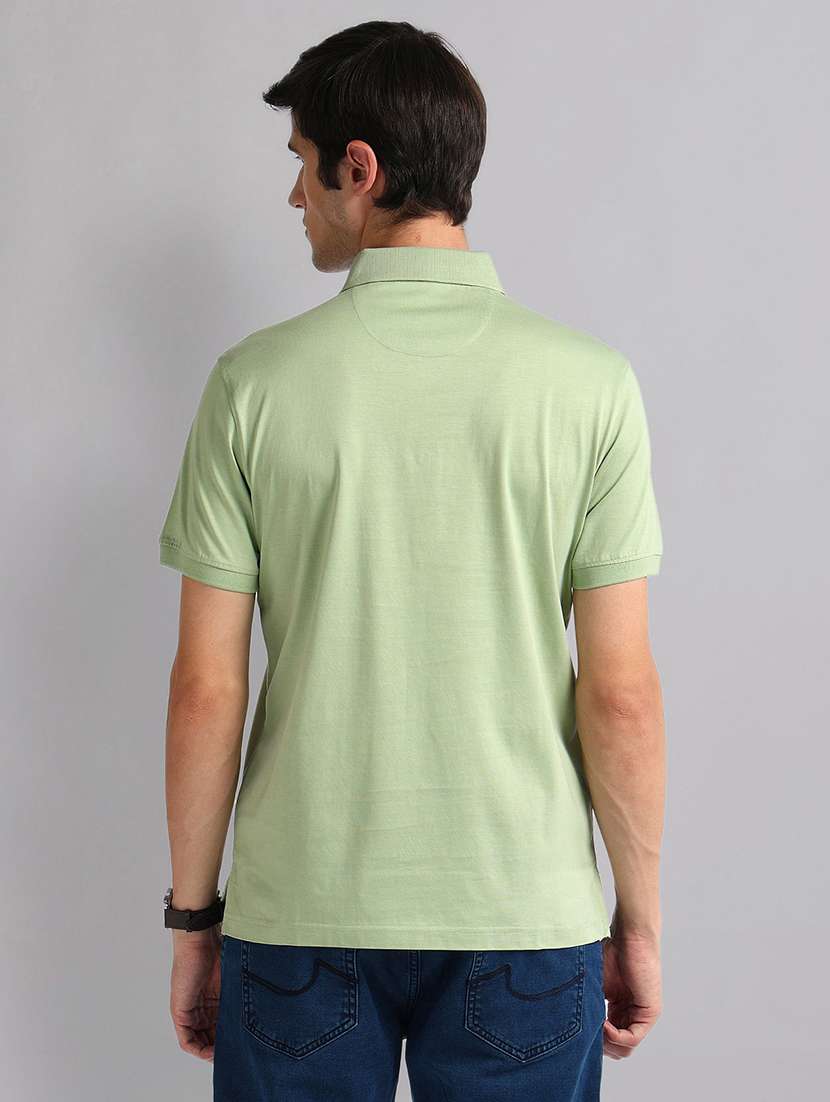 men solid short sleeve polo t-shirt - 21794505 -  Standard Image - 2