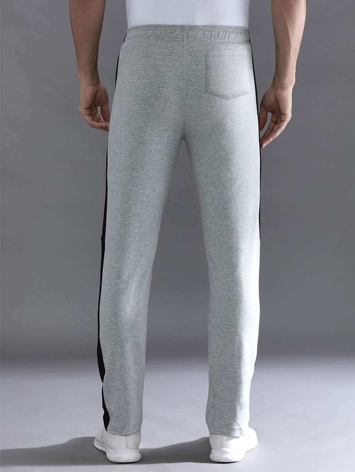 men side taped mid rise full length track pant - 21794591 -  Standard Image - 2