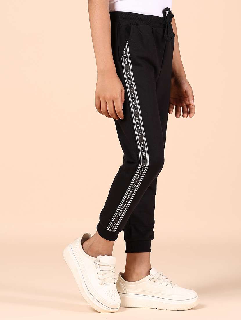 boys black taped mid rise jogger - 21794751 -  Standard Image - 2