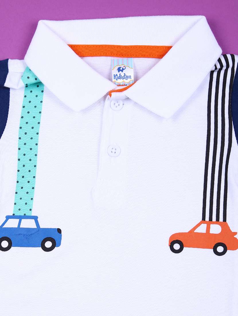boys printed short sleeves polo t-shirt - 21794767 - Standard Image - 2