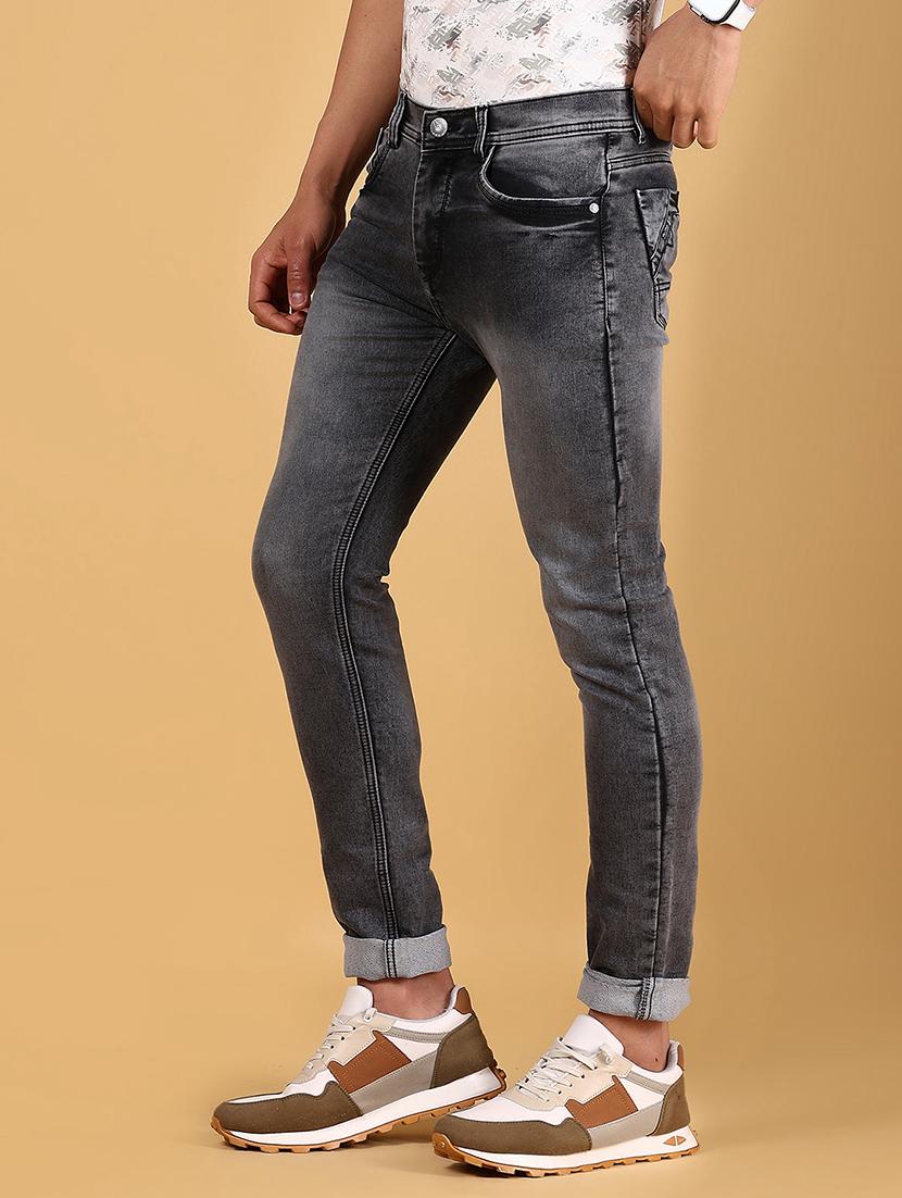 men solid mid rise skinny fit jean - 21795018 - Standard Image - 2