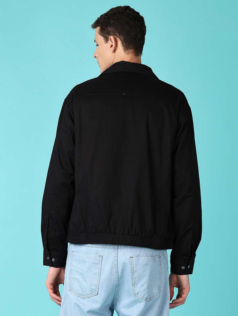 men solid long sleeve casual jacket - 21795073 -  Standard Image - 2