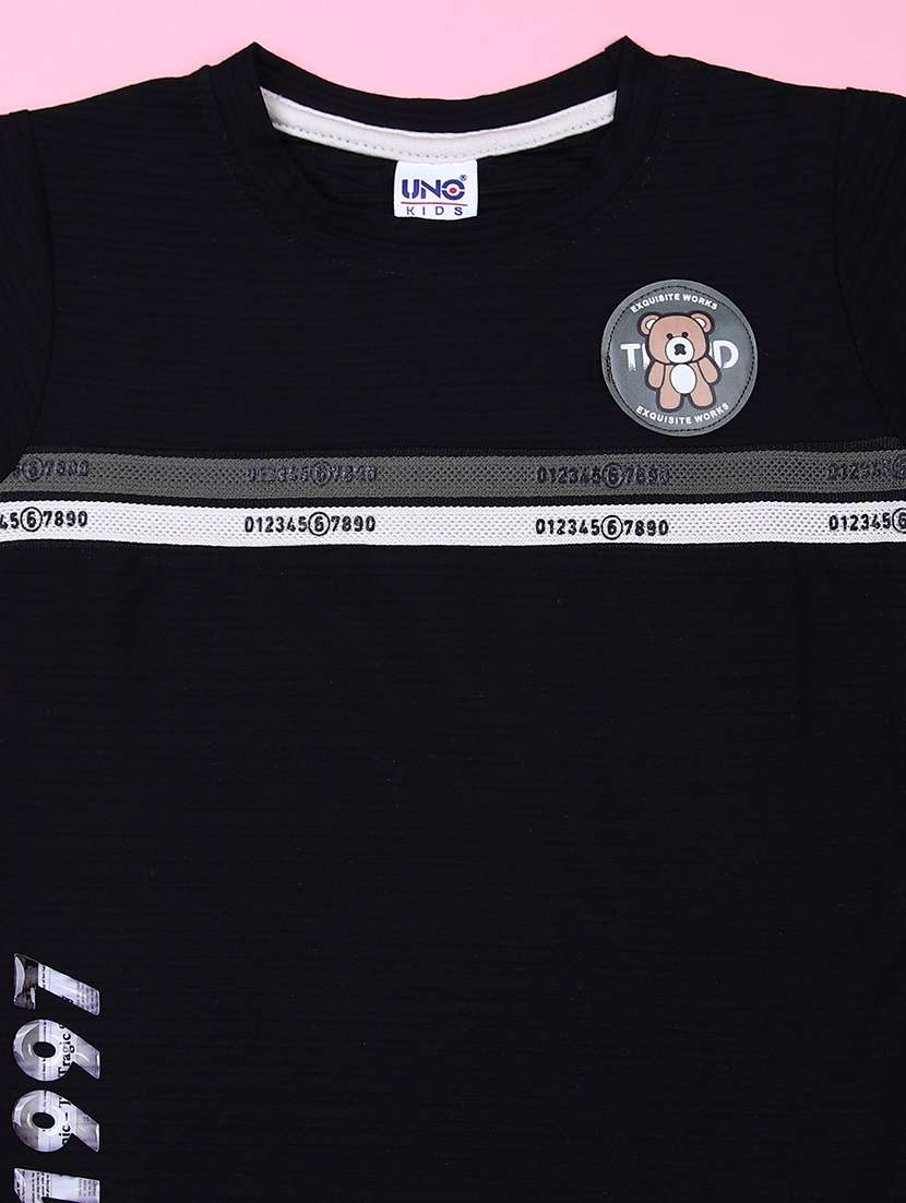 boys printed t-shirt & shorts casual wear set - 21795184 -  Standard Image - 2