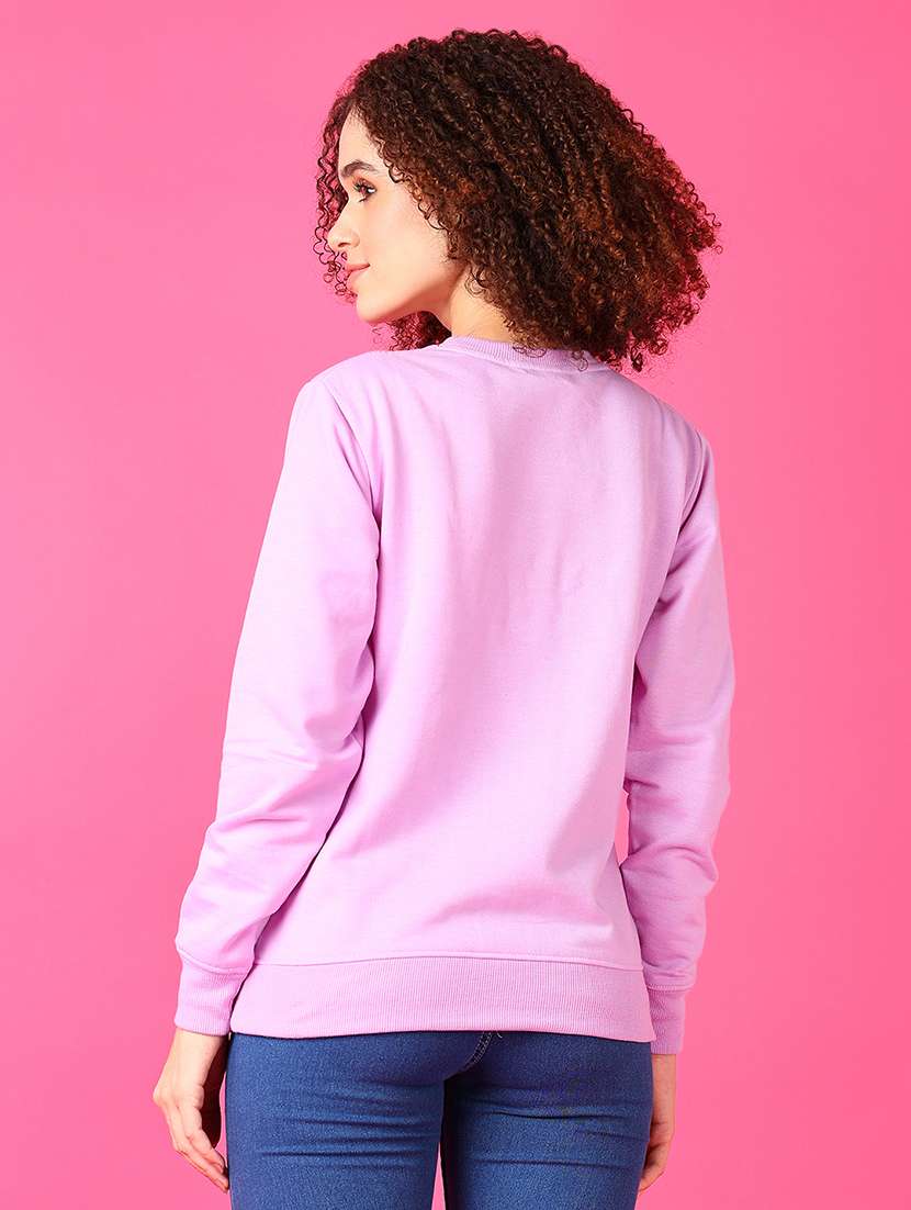 women front print long sleeve sweatshirt - 21795770 -  Standard Image - 2