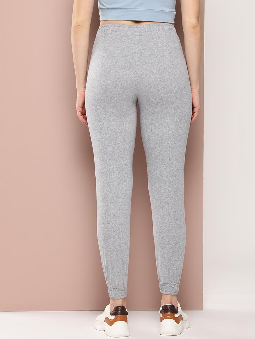 women solid high rise slim fit jogger - 21796530 - Standard Image - 2