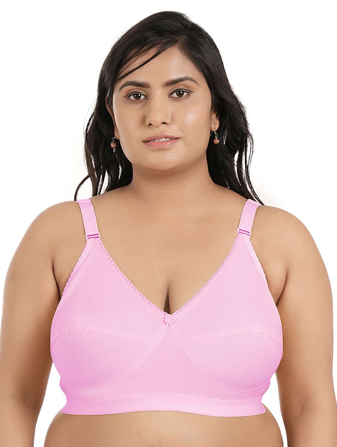 women plus size solid minimizer bra