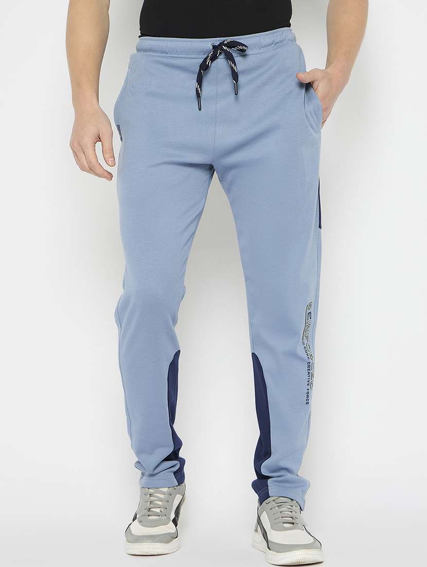 men tapered mid rise full length track pant
