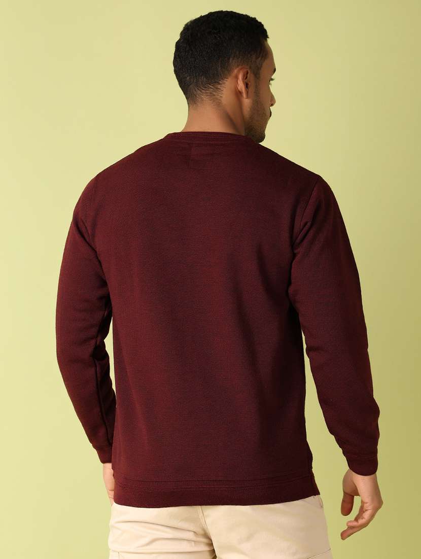 men solid long sleeve regular fit pullover - 21811493 -  Standard Image - 2