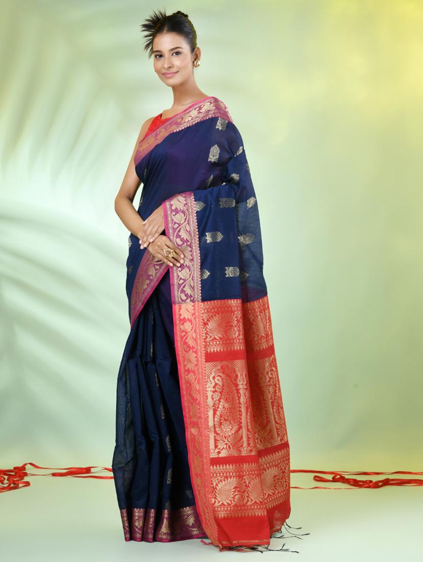 women self design bordered saree with blouse - 21839479 - Standard Image - 2