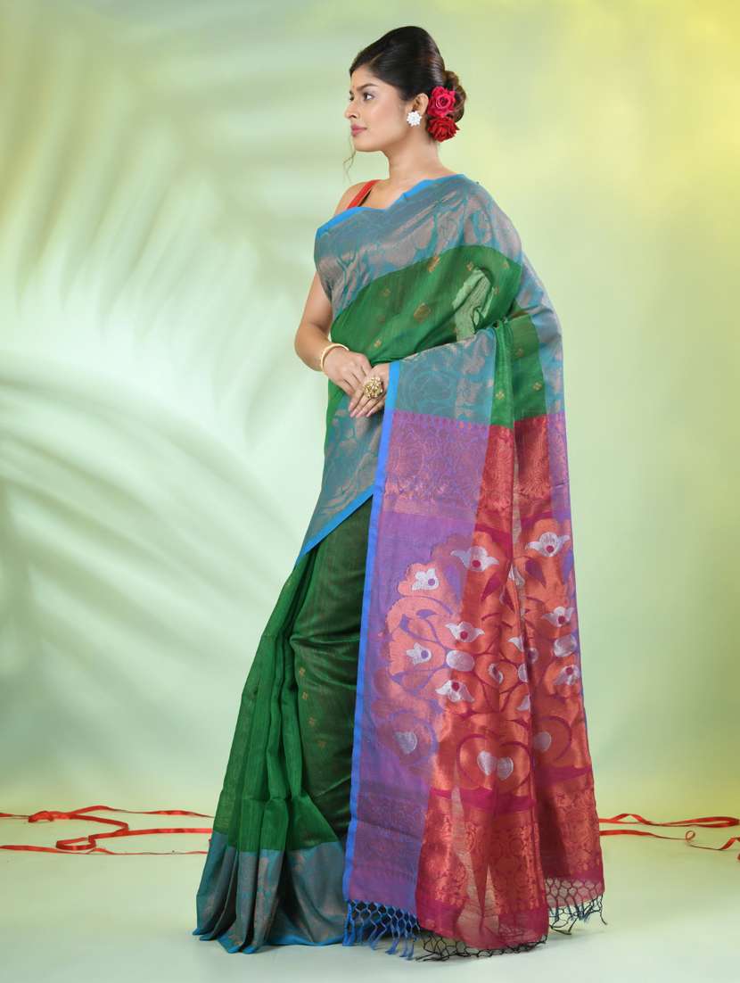 women self design bordered saree with blouse - 21839483 -  Standard Image - 2