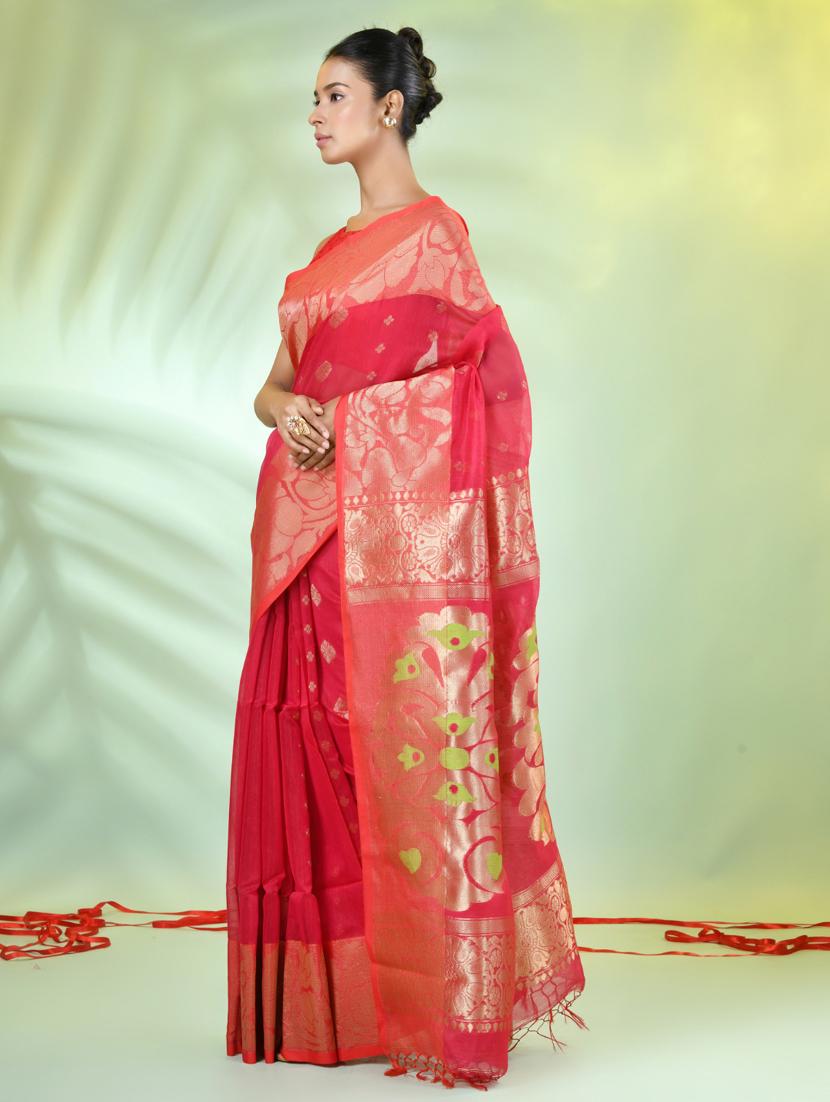 women self design bordered saree with blouse - 21839484 - Standard Image - 2
