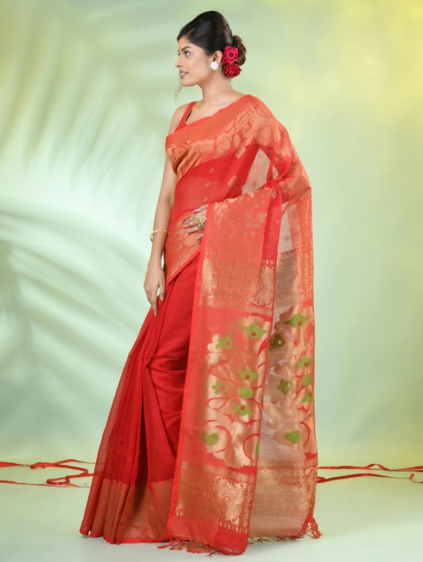 women self design bordered saree with blouse - 21839485 - Standard Image - 2