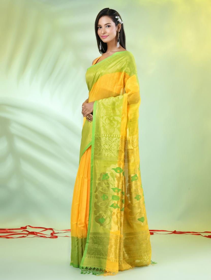 women self design bordered saree with blouse - 21839486 - Standard Image - 2