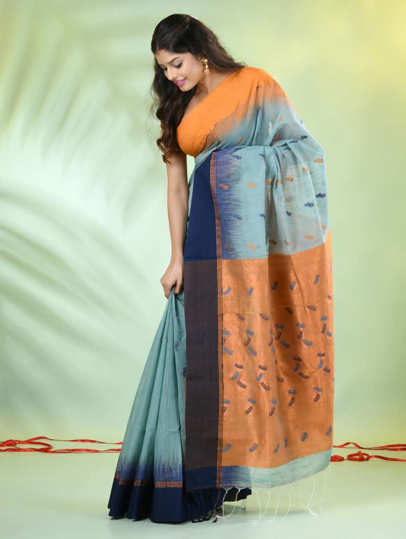 women self design handloom saree with blouse - 21839533 -  Standard Image - 2