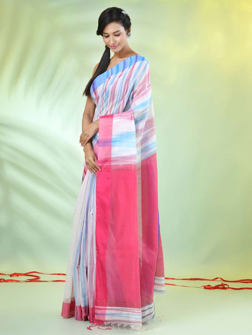 women self design handloom saree with blouse - 21839540 -  Standard Image - 2