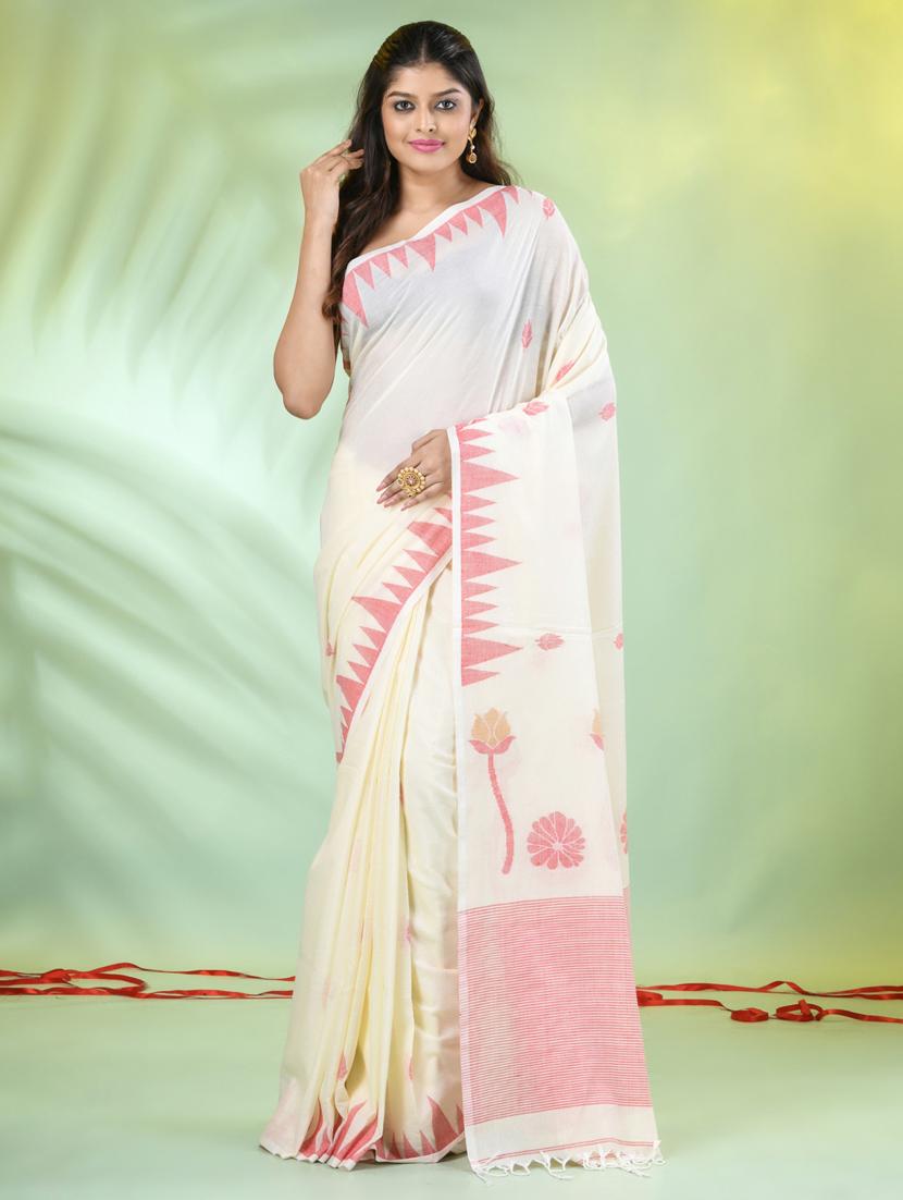 women self design handloom saree with blouse - 21839548 - Zoom Image - 0