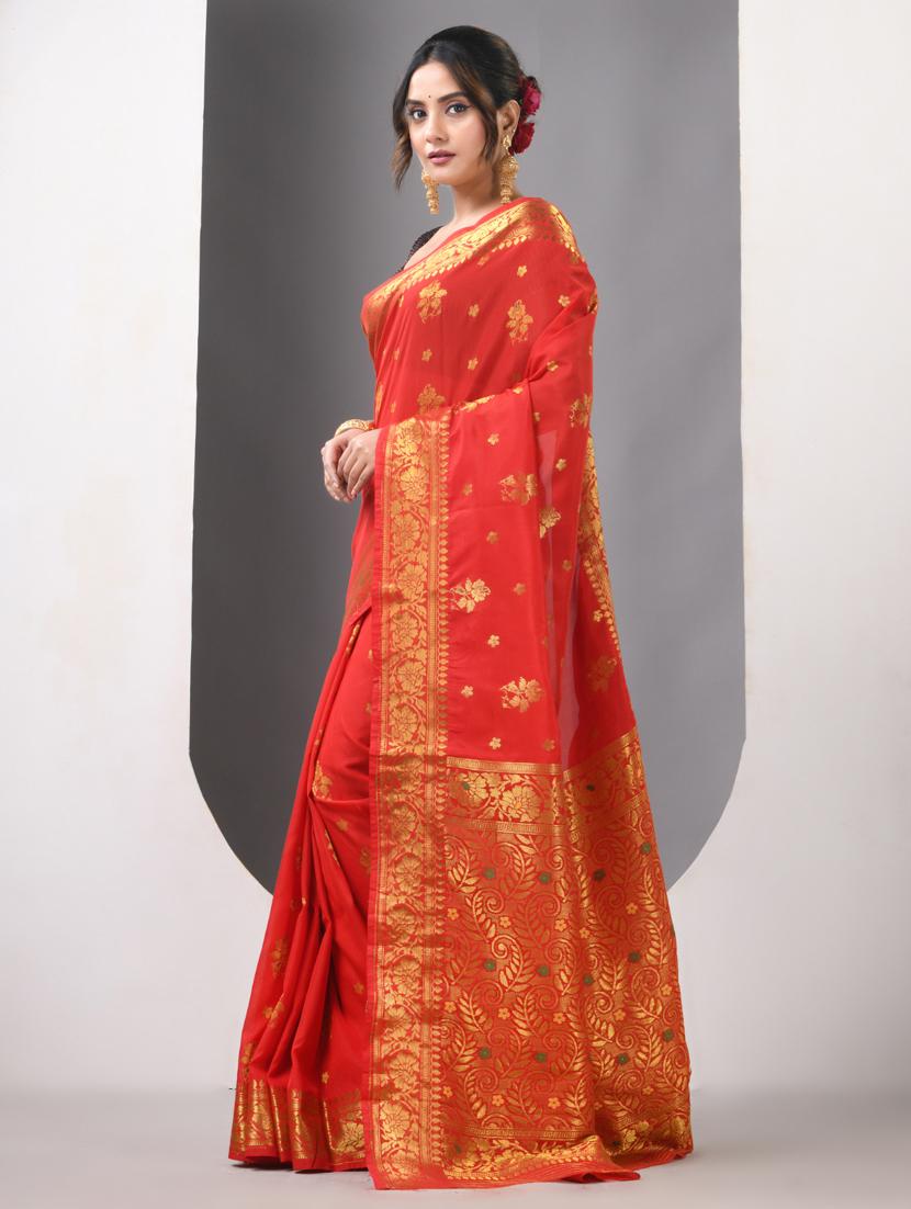 women self design bordered saree with blouse - 21839598 - Standard Image - 2