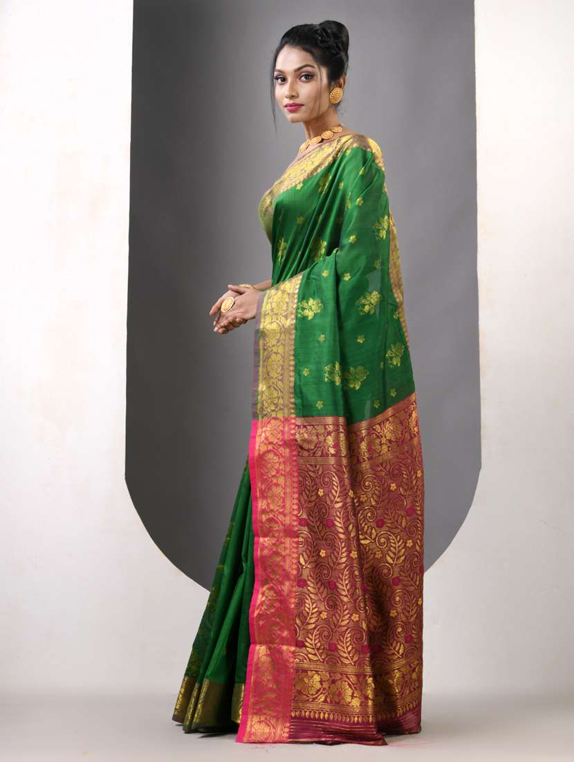 women self design bordered saree with blouse - 21839600 - Standard Image - 2