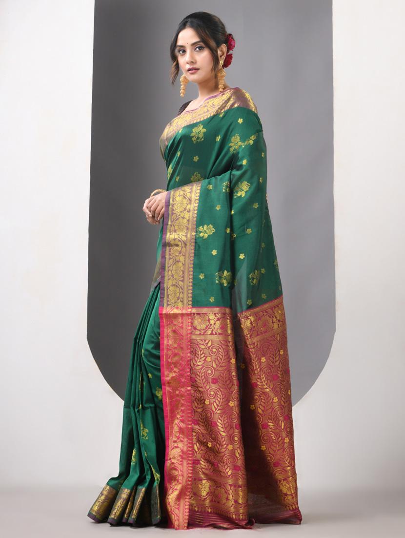 women self design bordered saree with blouse - 21839604 - Standard Image - 2