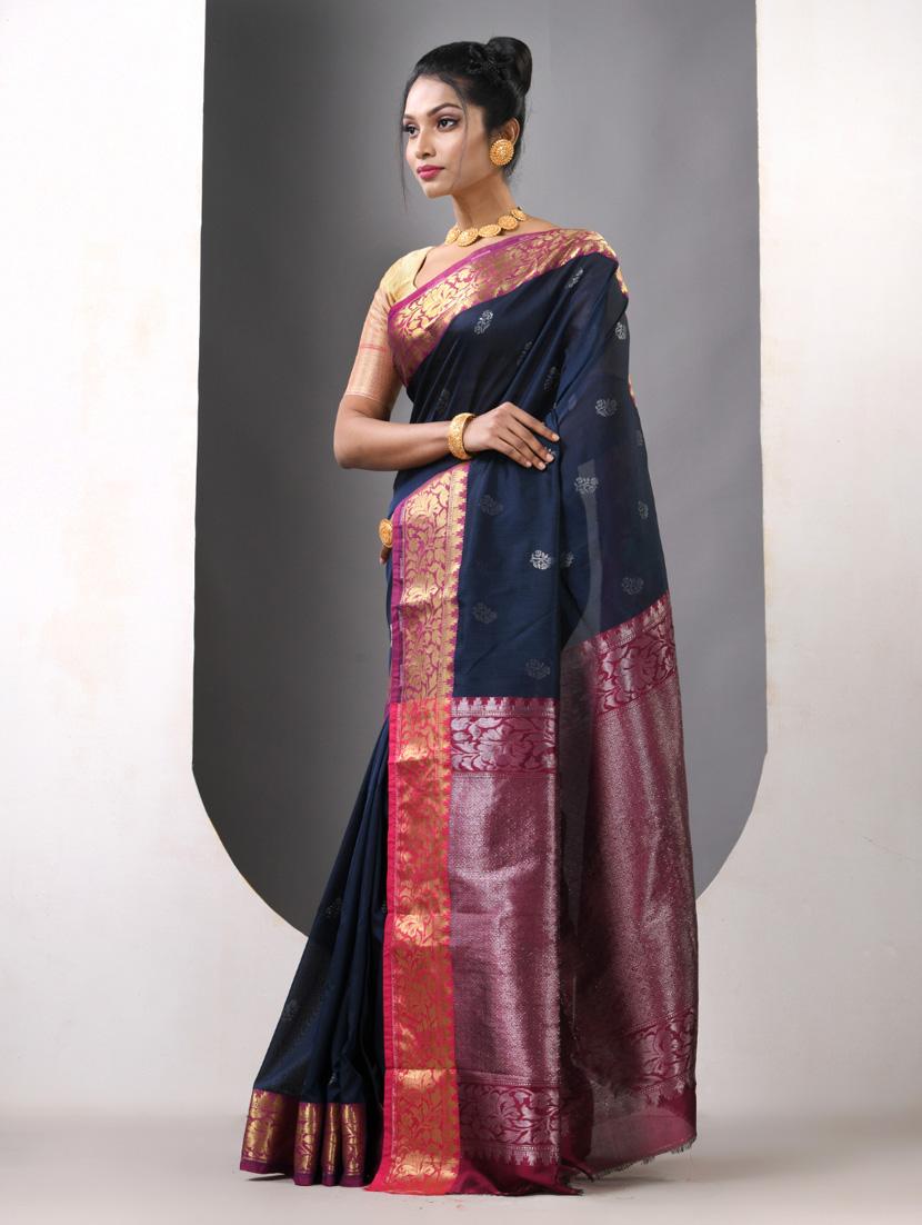 women self design bordered saree with blouse - 21839611 - Standard Image - 2