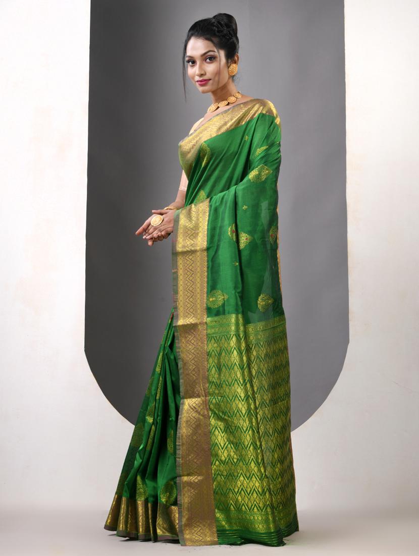 women self design bordered saree with blouse - 21839617 - Standard Image - 2