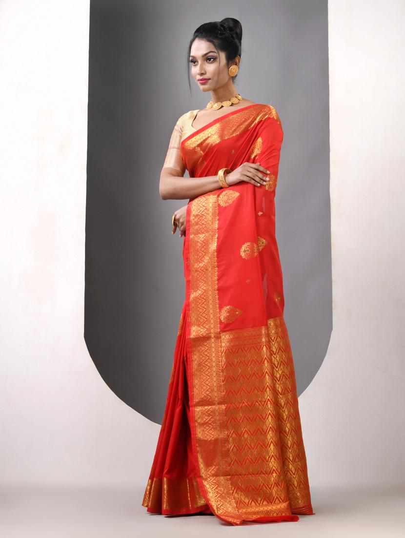 women self design bordered saree with blouse - 21839618 - Standard Image - 2