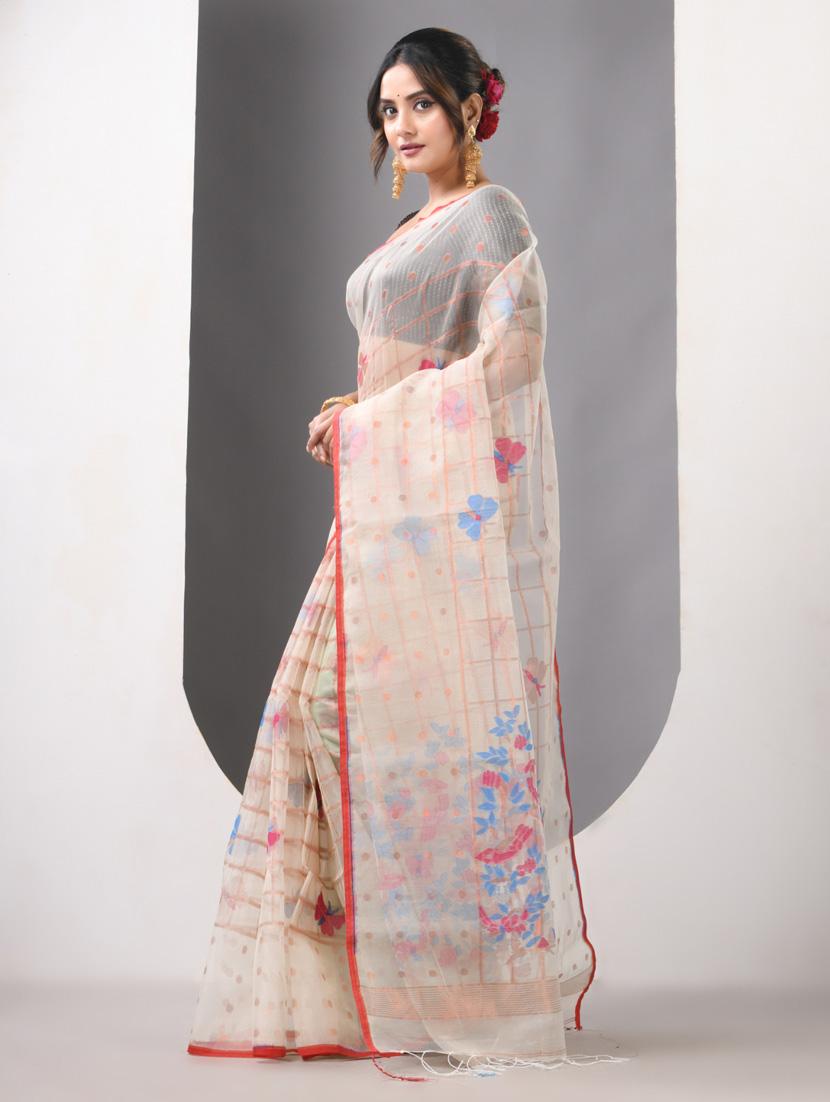 women self design handloom saree with blouse - 21839627 - Standard Image - 2