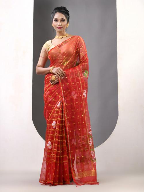 women self design handloom saree with blouse - 21839629 -  Standard Image - 0